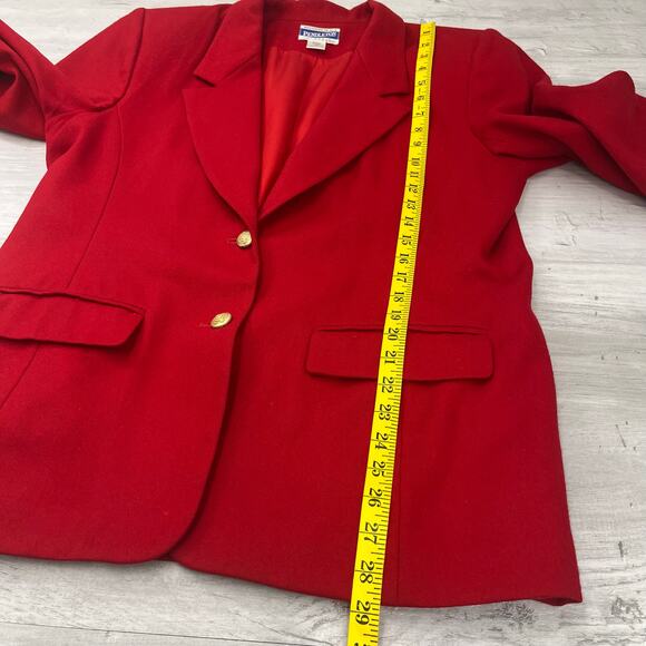 Pendleton Vintage Red Virgin Wool Fully Lined USA Classic Sports Coat Blazer 14 - Picture 13 of 13